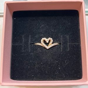 Pandora “rose gold heart ring”